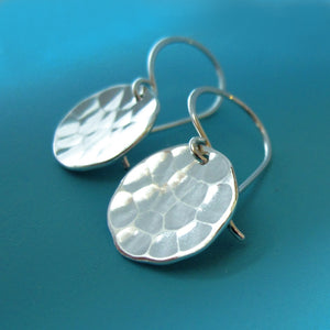 Small Pool Earrings in Sterling Silver