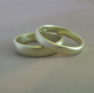 River Wedding Band in 14k Green Gold - Choose a Width and Finish
