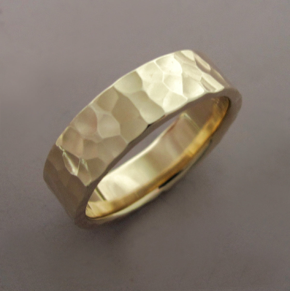 Satin finish gold ring, simple wedding band, 4 mm width | Eden Garden  Jewelry™