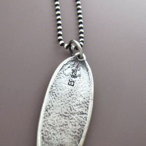 Sage Leaf Necklace in Sterling Silver