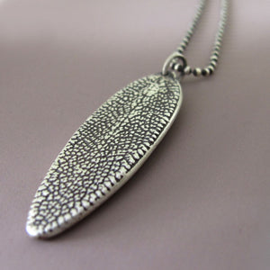 Sage Leaf Necklace in Sterling Silver