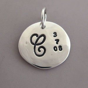 Sterling Silver Mother's Necklace Charm - 1/2" (Add a Charm)