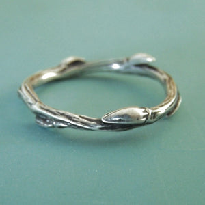 Sterling Silver Twig Ring - Willow